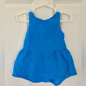 Cat & Jack Blue Toddler Dress with diaper cover: Size 9-12months